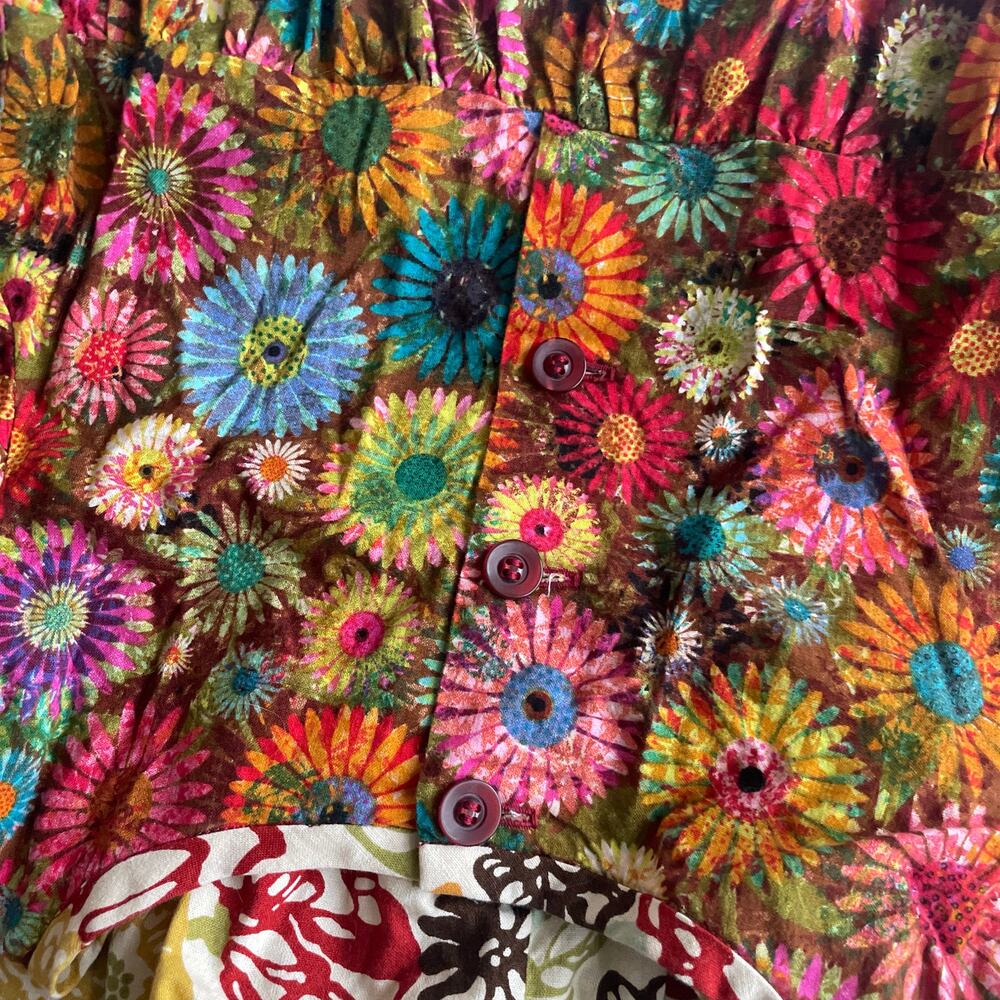 Custom Collection BY CHARLOTTE SNEAD Floral Mixed Print Dress - Size 7 - Picture 5 of 6